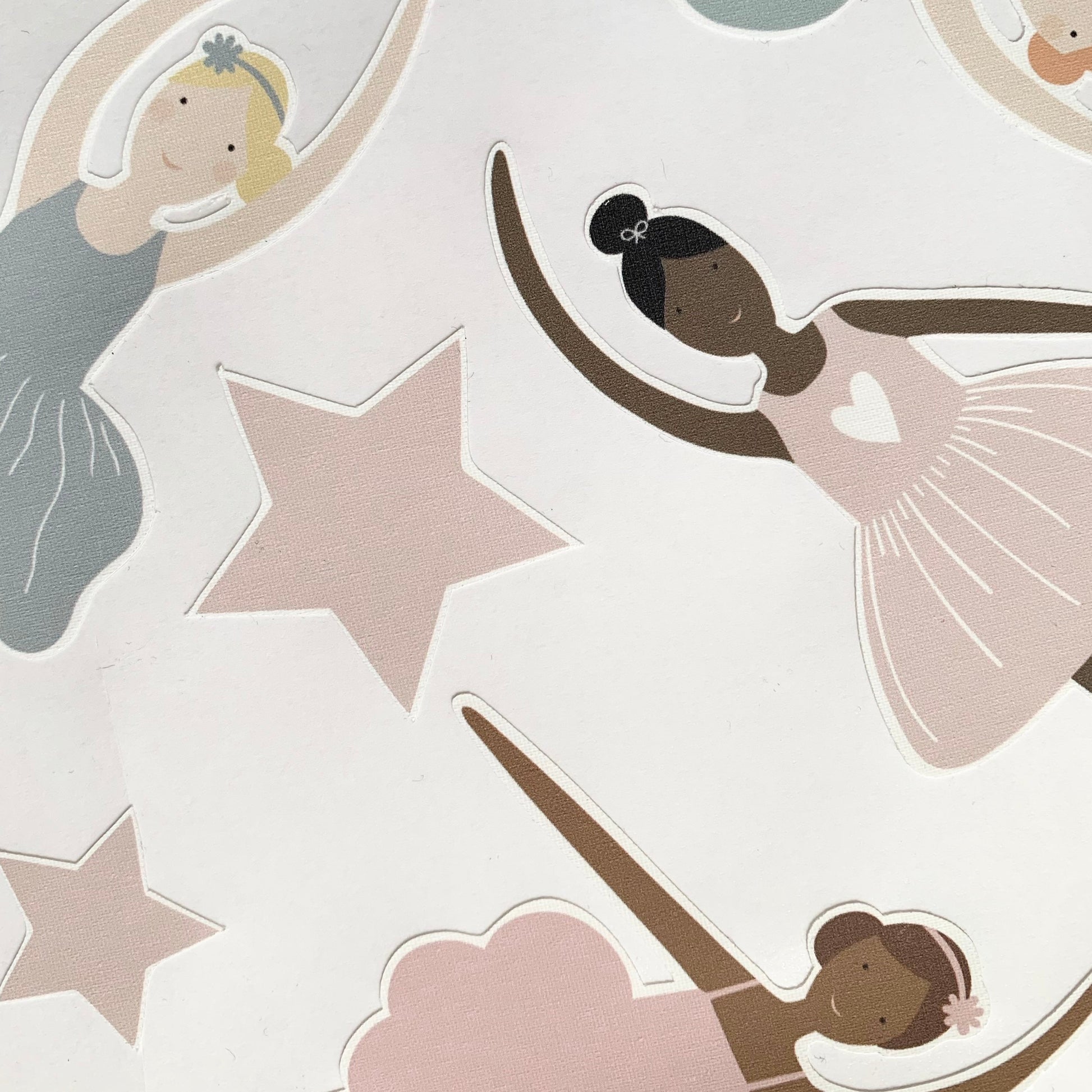 Ballerina Fabric Wall Stickers by The Little Jones