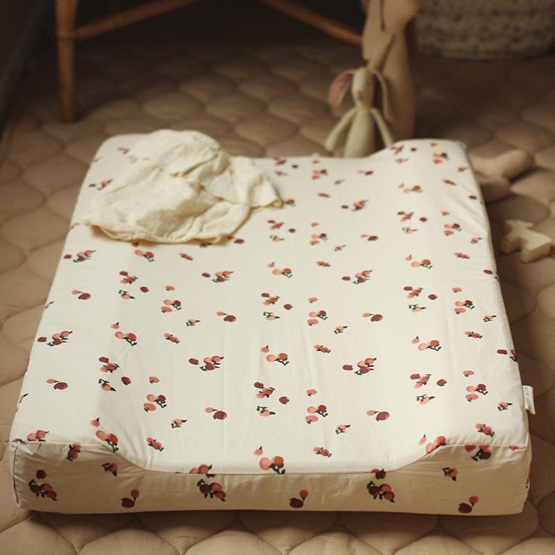 Avery Row Baby Changing Cushion Cover - Peaches