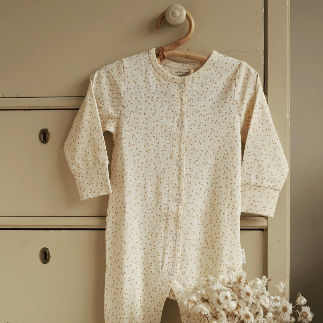 Avery Row Printed Baby Sleepsuit - Daisy Meadow