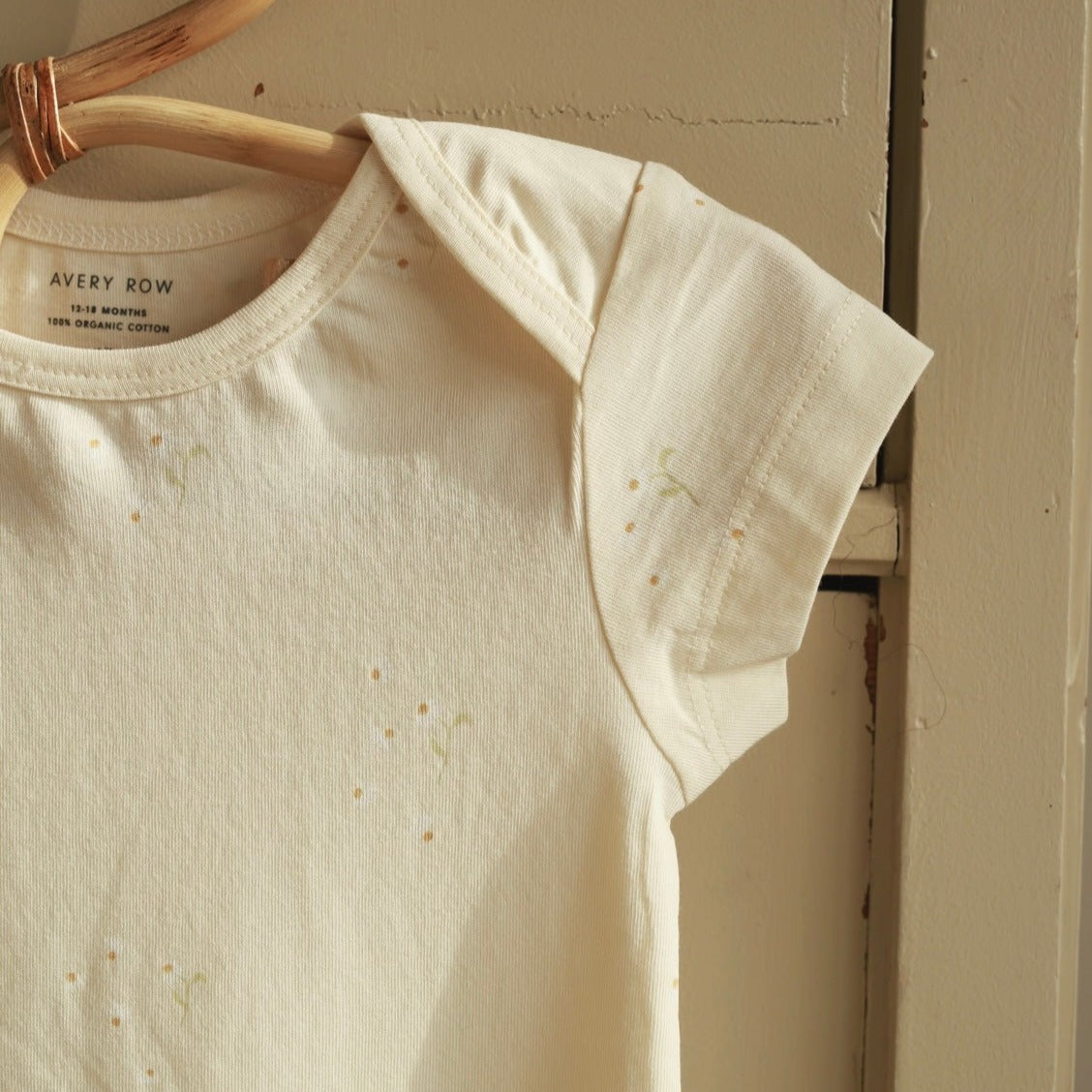 Avery Row Organic Printed Baby Bodysuit - Wild Chamomile