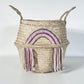 Bellybambino Pink Tassel Rainbow Basket - Large