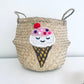 Bellybambino Ice Cream Seagrass Basket - Extra Large