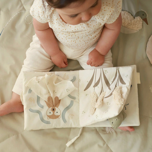 Avery Row Baby Fabric Book - Tales of the Riverbank