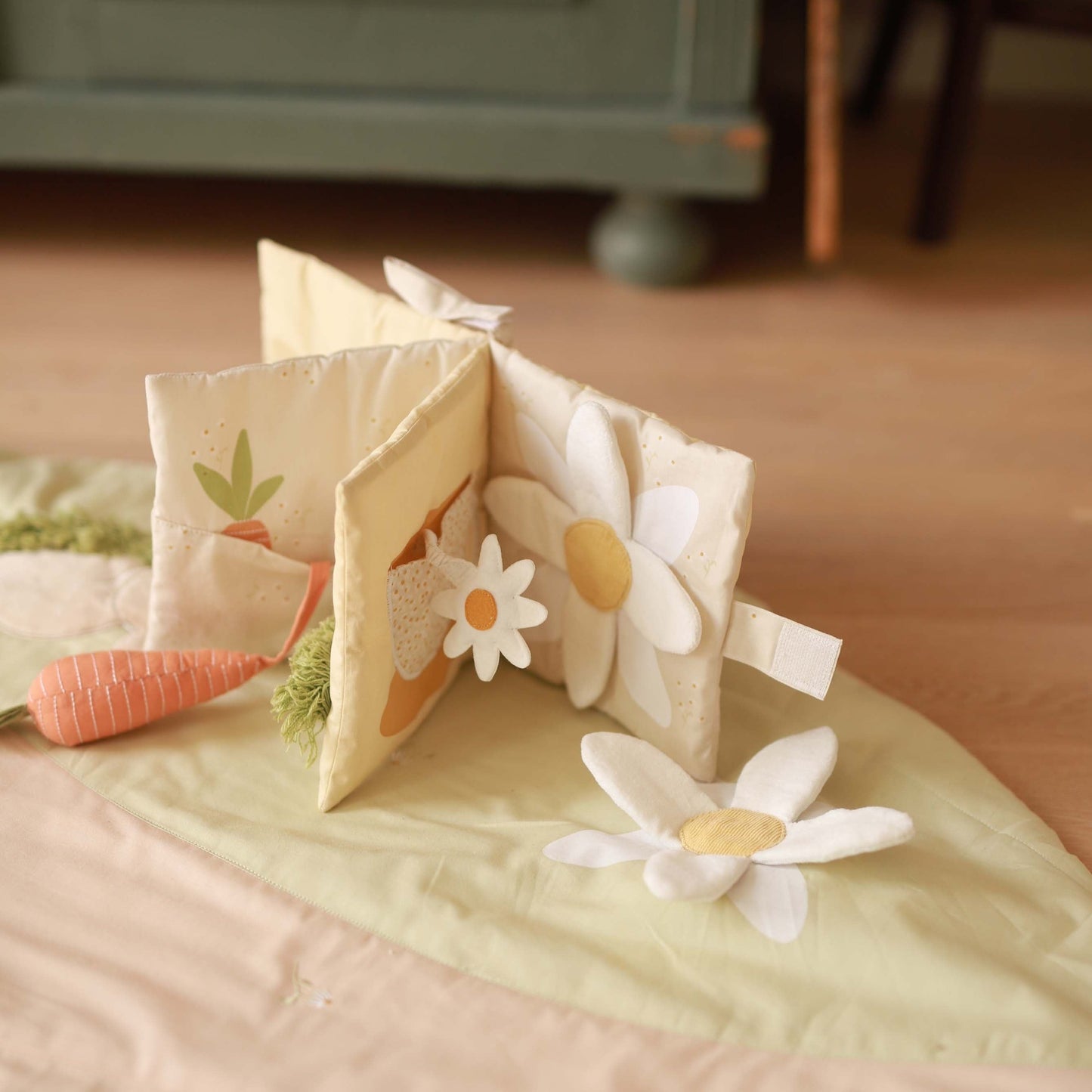 Avery Row Fabric Baby Book - Bunny Tales