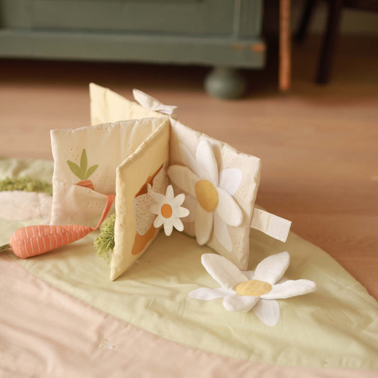 Avery Row Fabric Baby Book - Bunny Tales