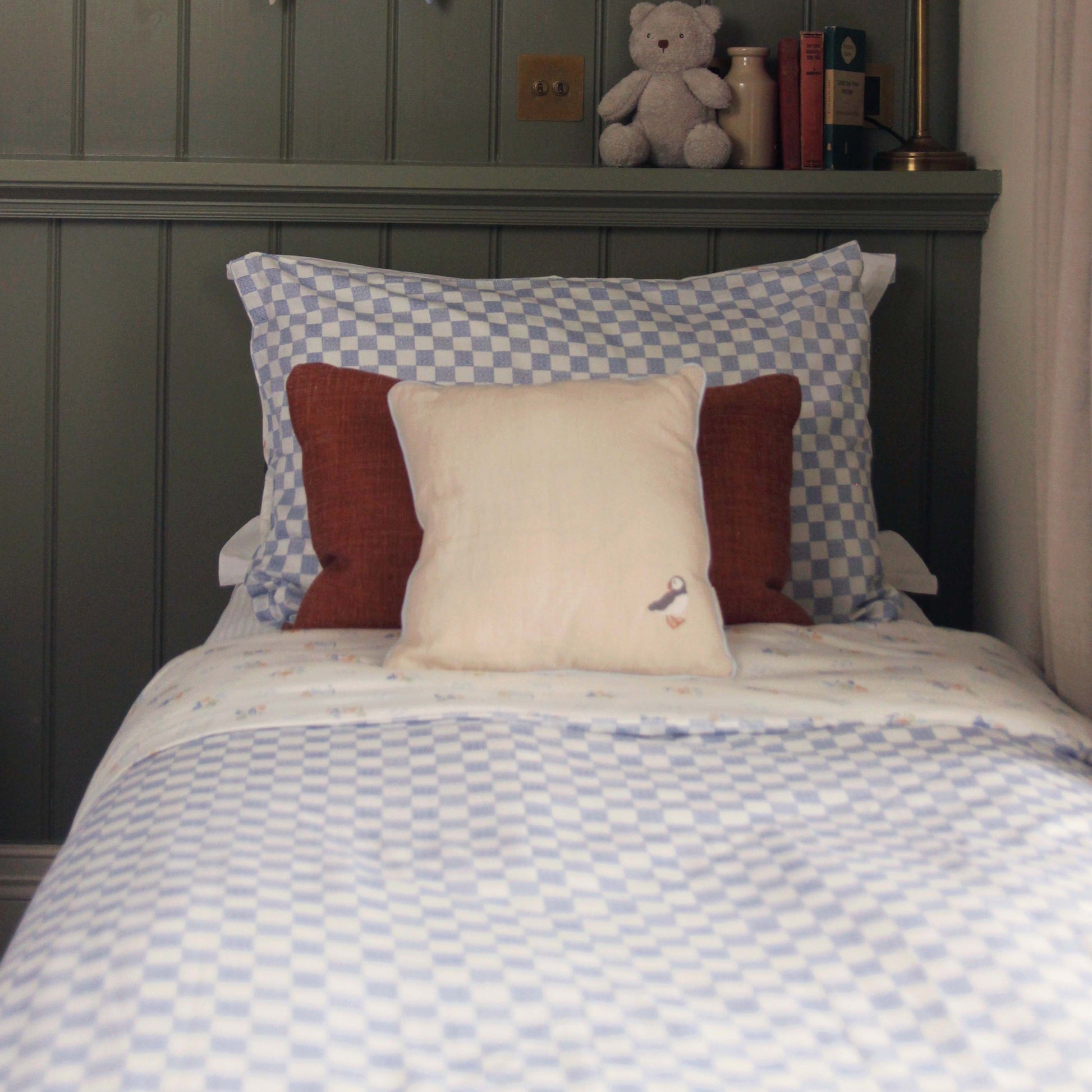 Avery Row Organic Cotton Single Bedding Set - Waves