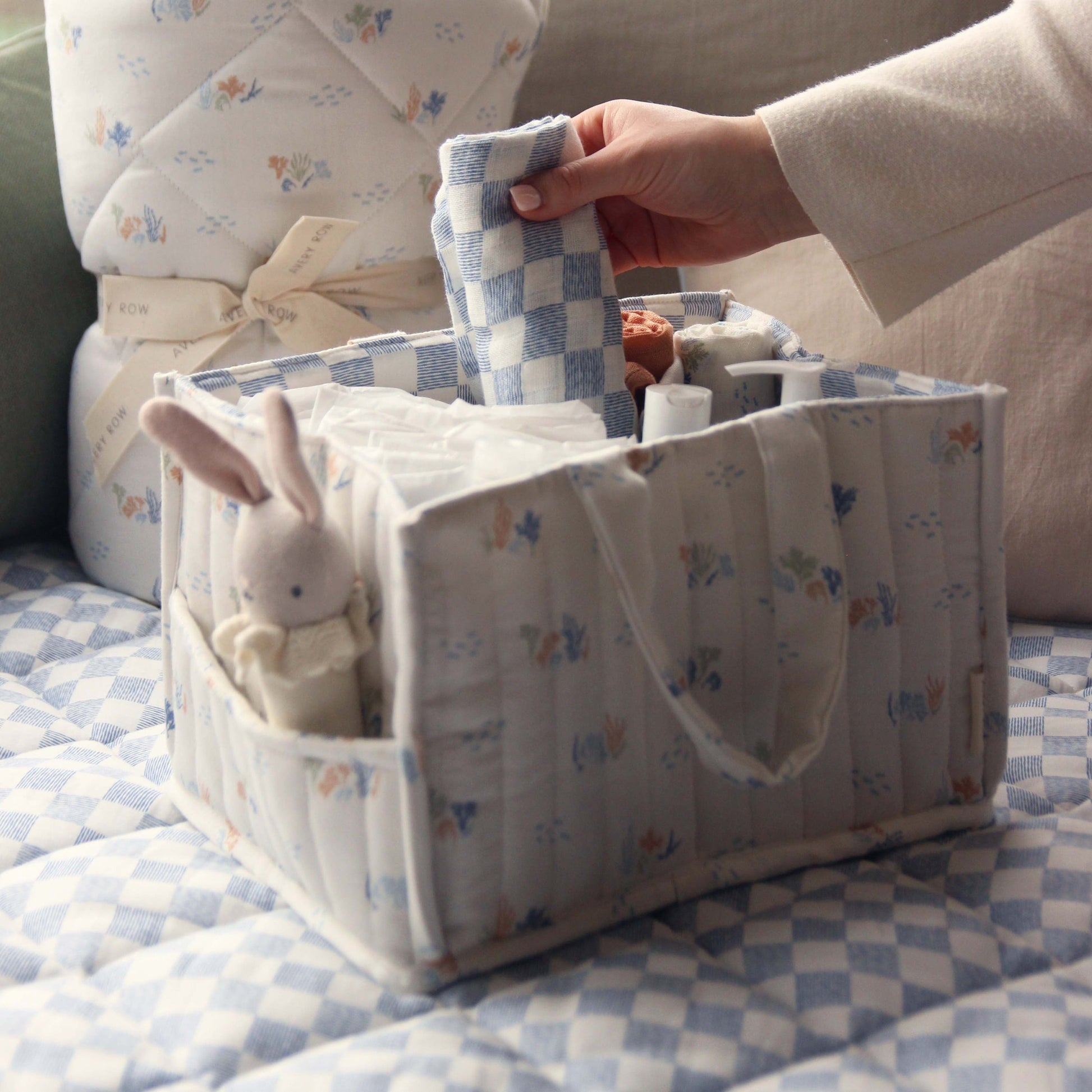 Avery Row Nappy Caddy - Coastline