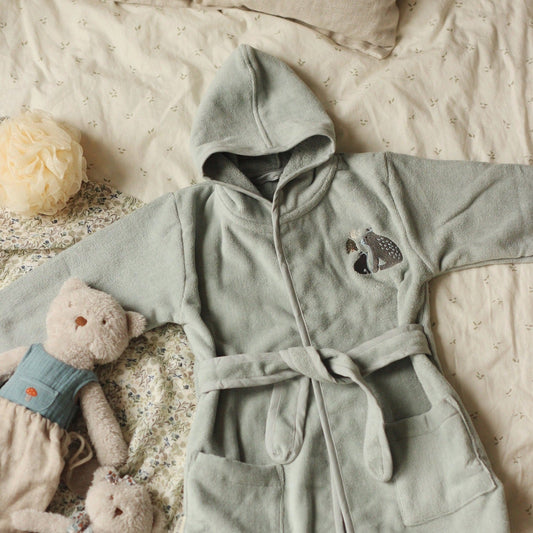 Avery Row Children's Towelling Robe - Bear