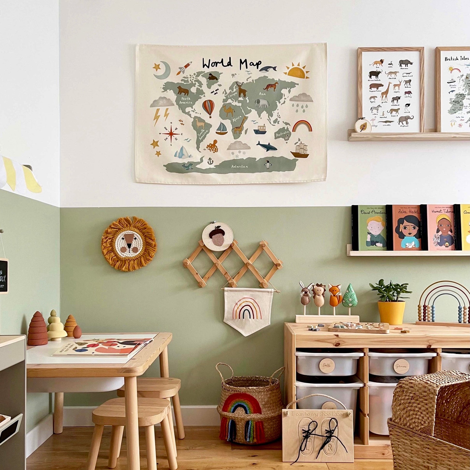 Kid of the Village World Map Wall Hanging - Large