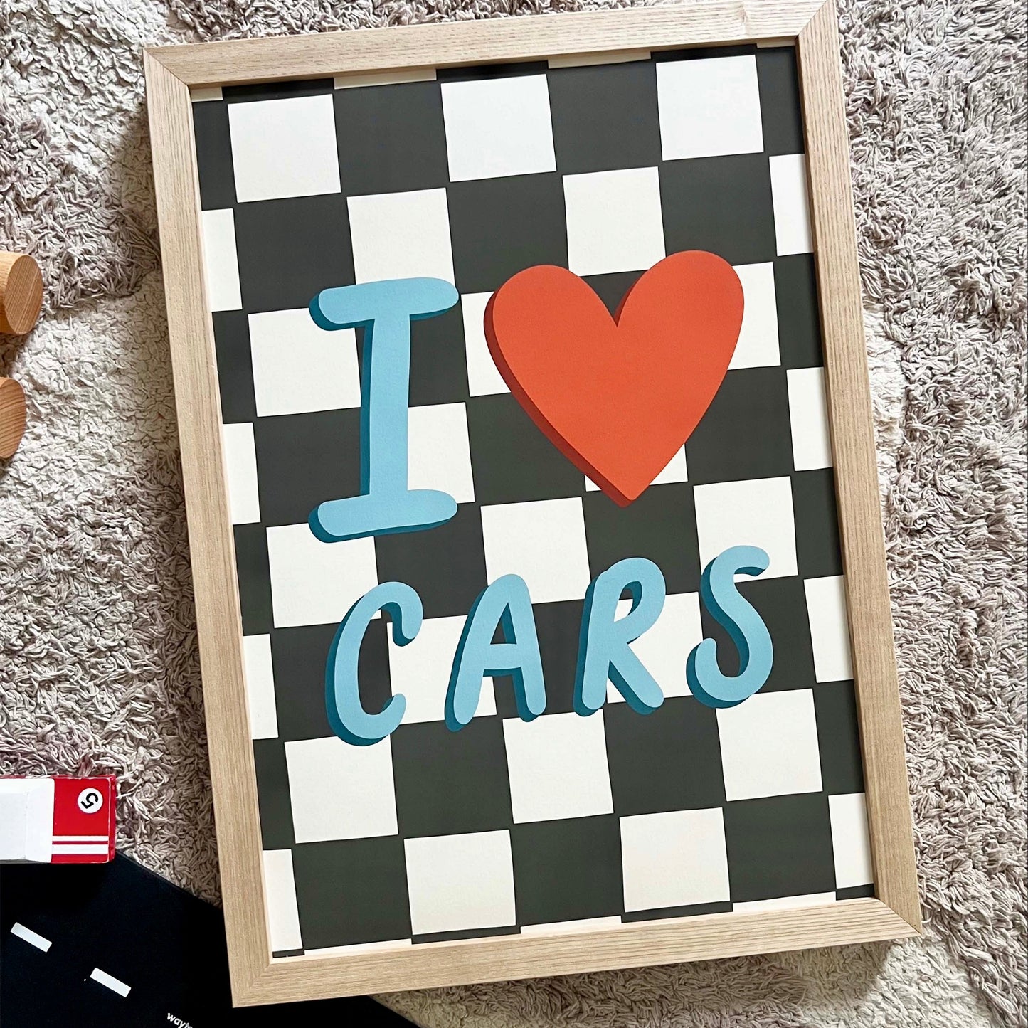 Kid of the Village I Love Cars Art Print