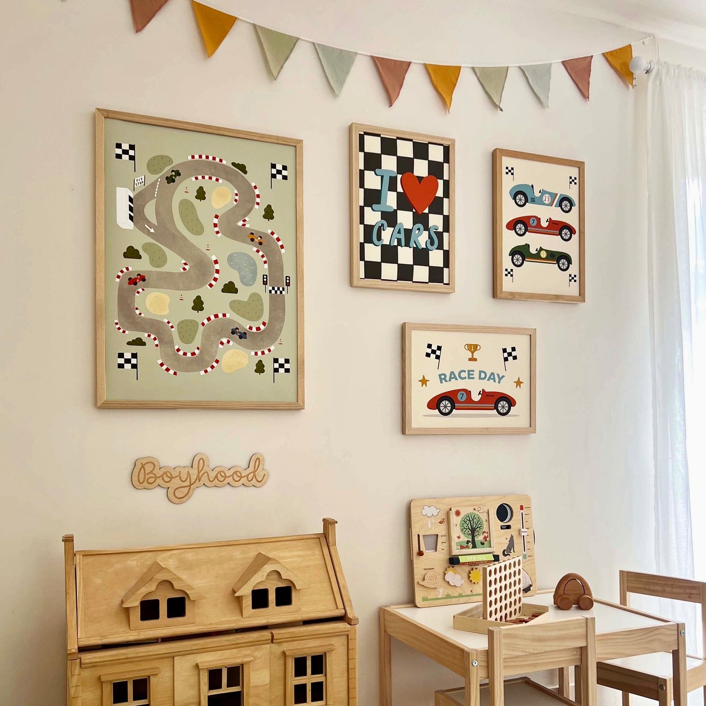 Kid of the Village I Love Cars Art Print