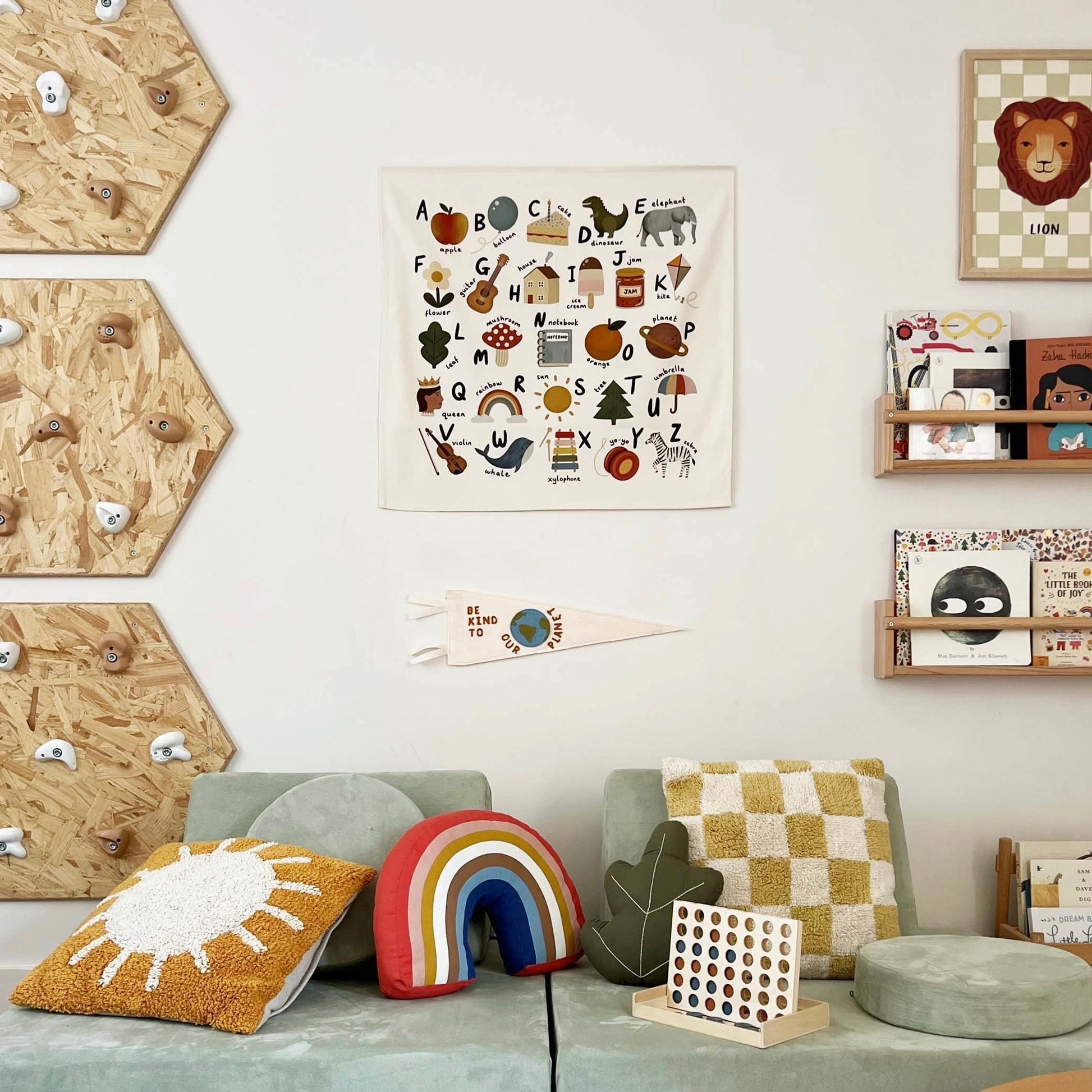 Kid of the Village Alphabet Wall Hanging