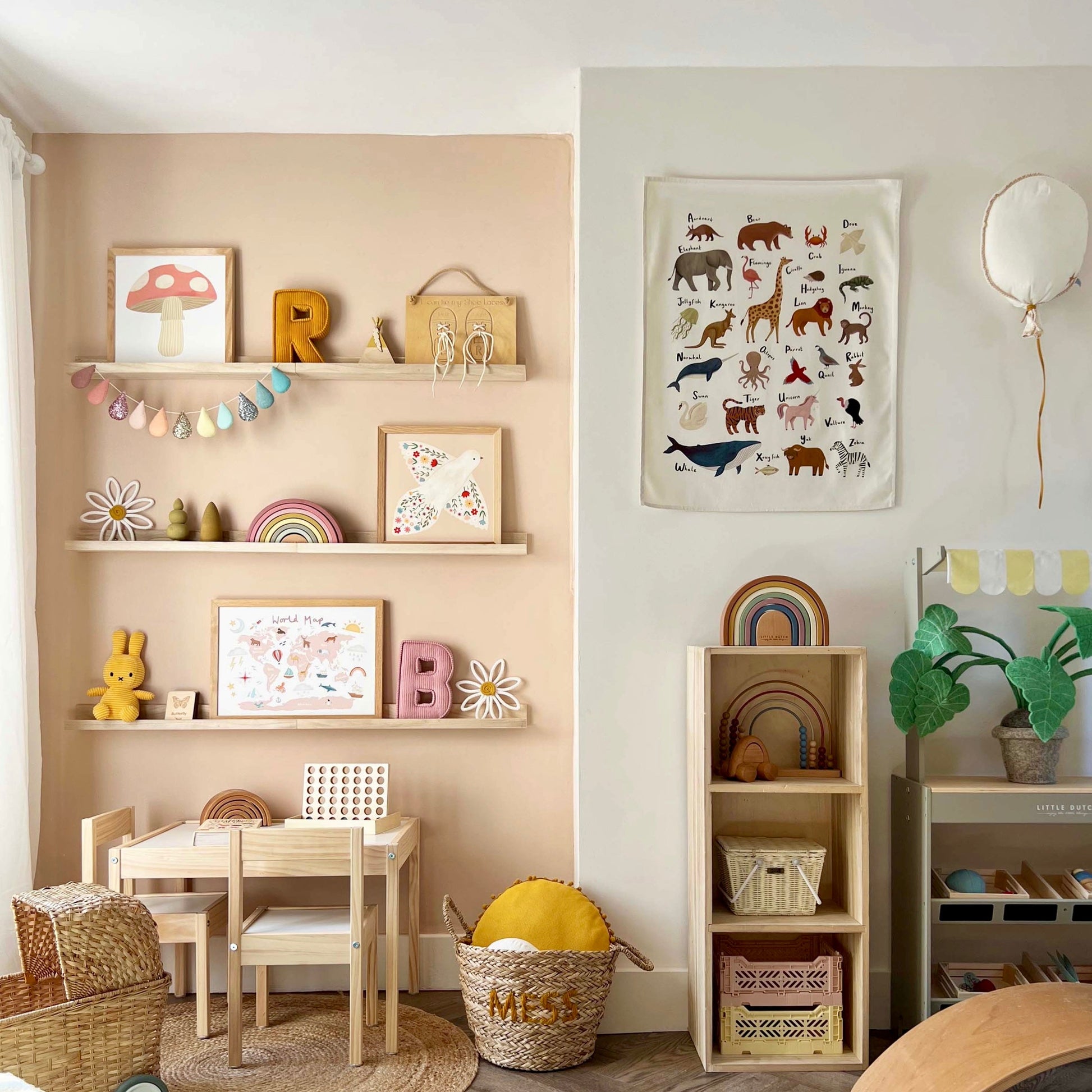 Kid of the Village Animal Alphabet Wall Hanging