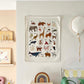 Kid of the Village Animal Alphabet Wall Hanging