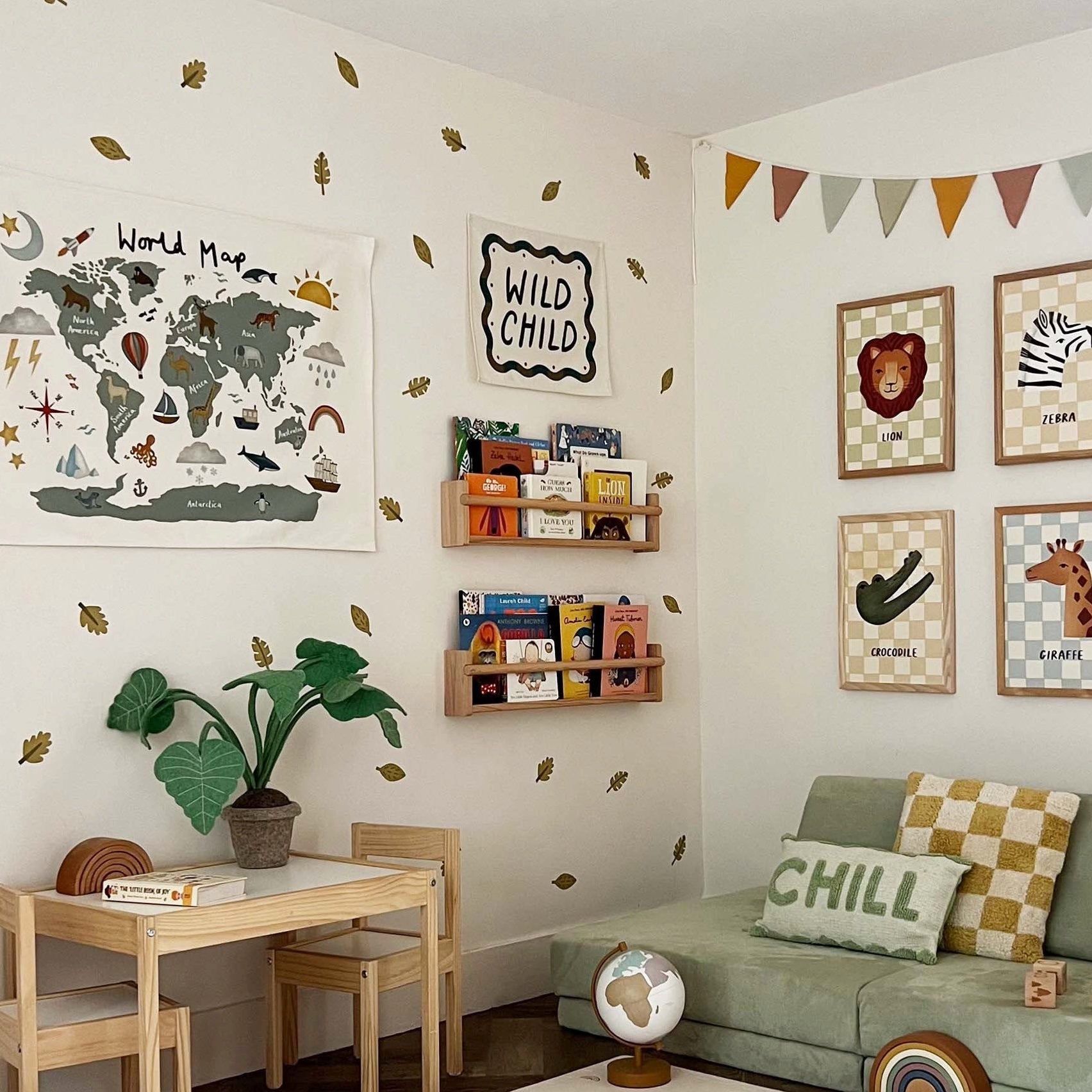 Kid of the Village Wild Child Wall Banner - Black
