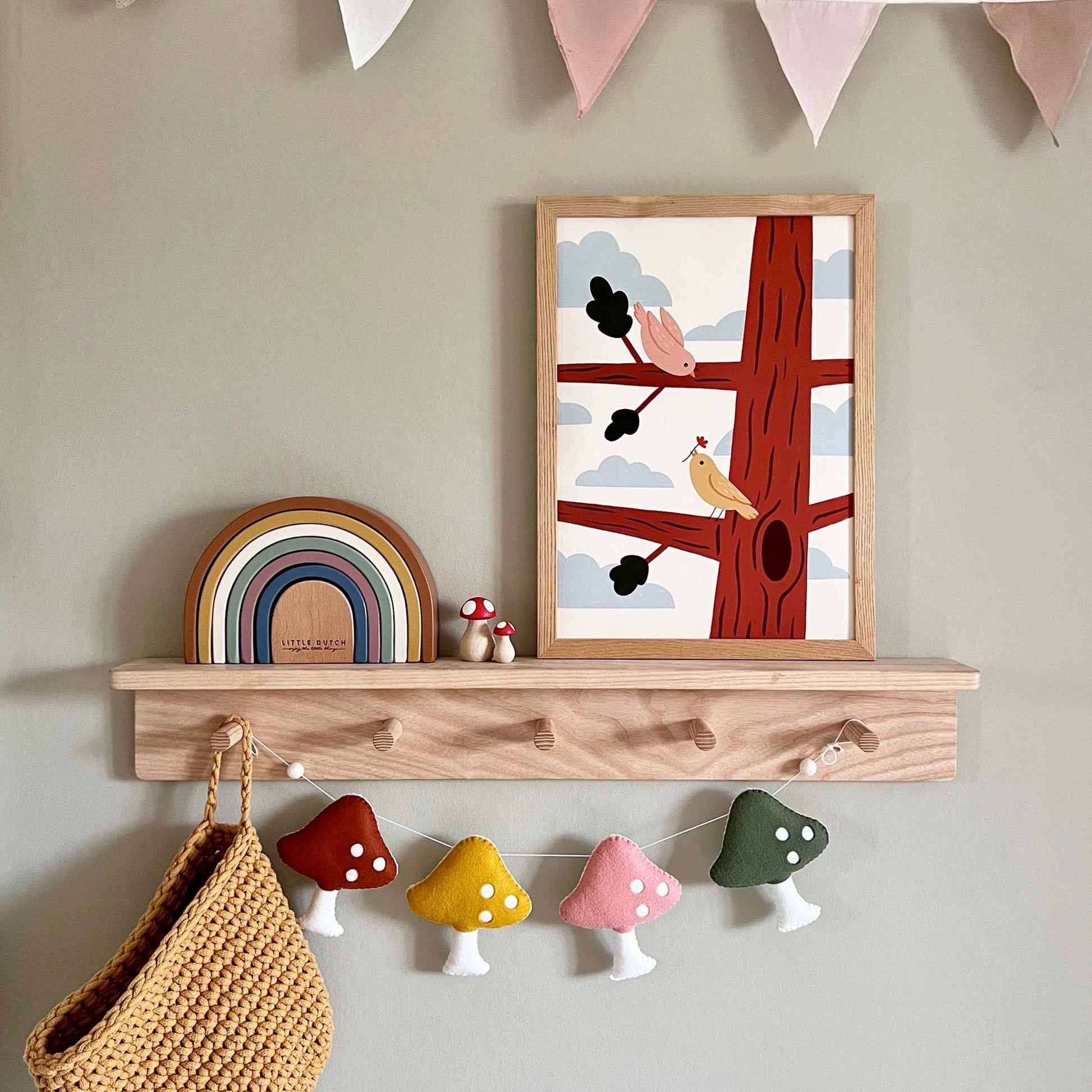 Kid of the Village Two Little Birds Art Print