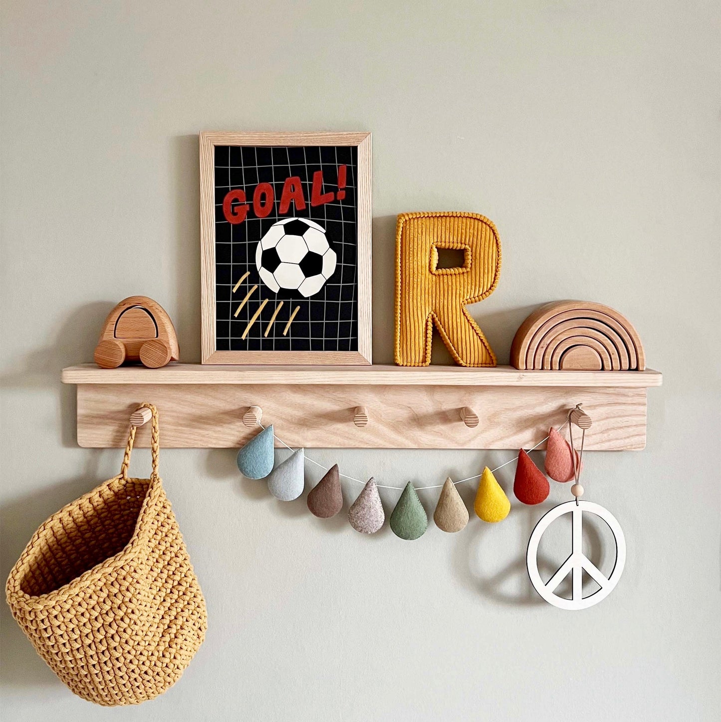 Kid of the Village Goal Art Print - Black