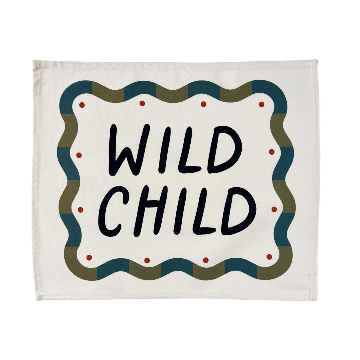 Kid of the Village Wild Child Wall Banner - Black