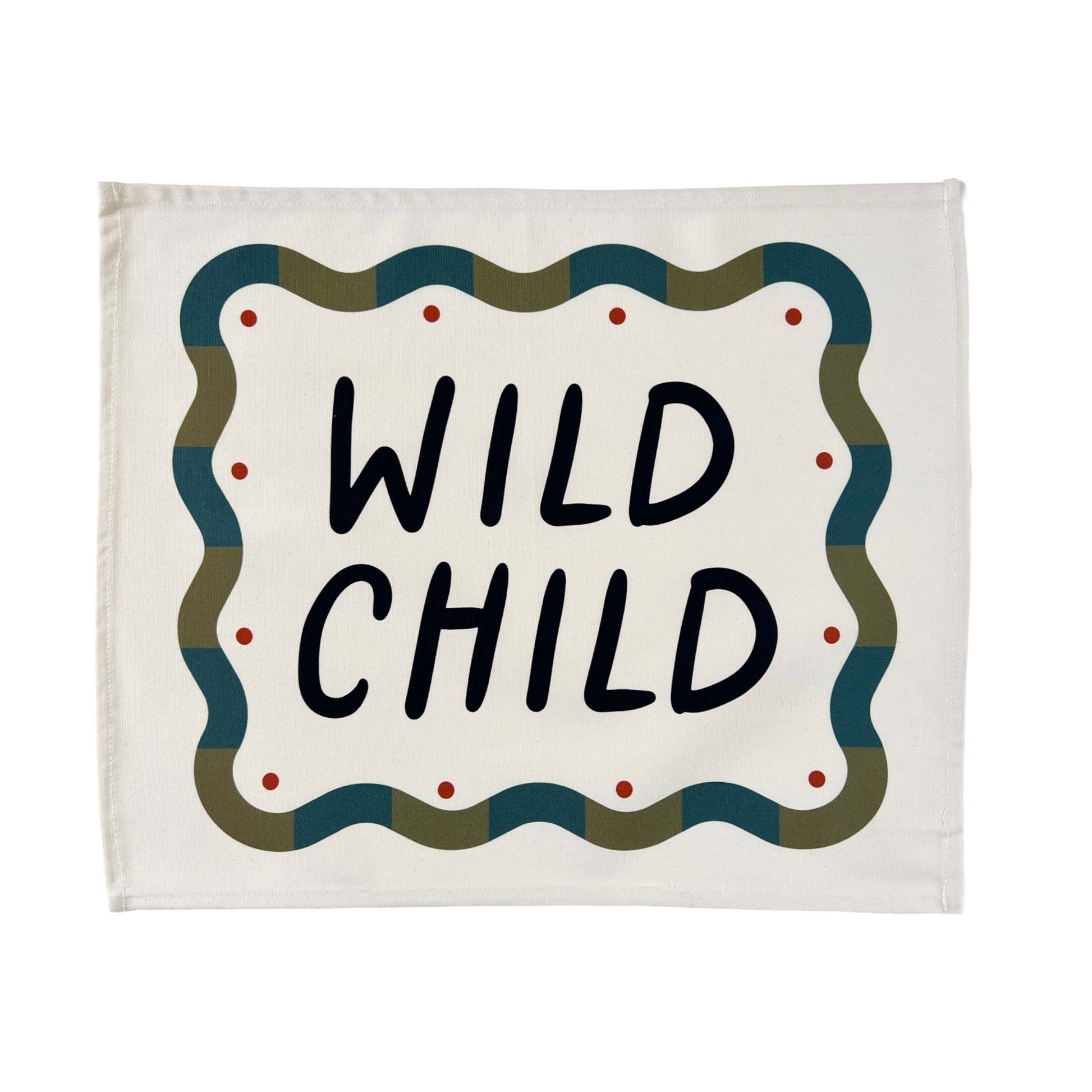 Kid of the Village Wild Child Wall Banner - Black