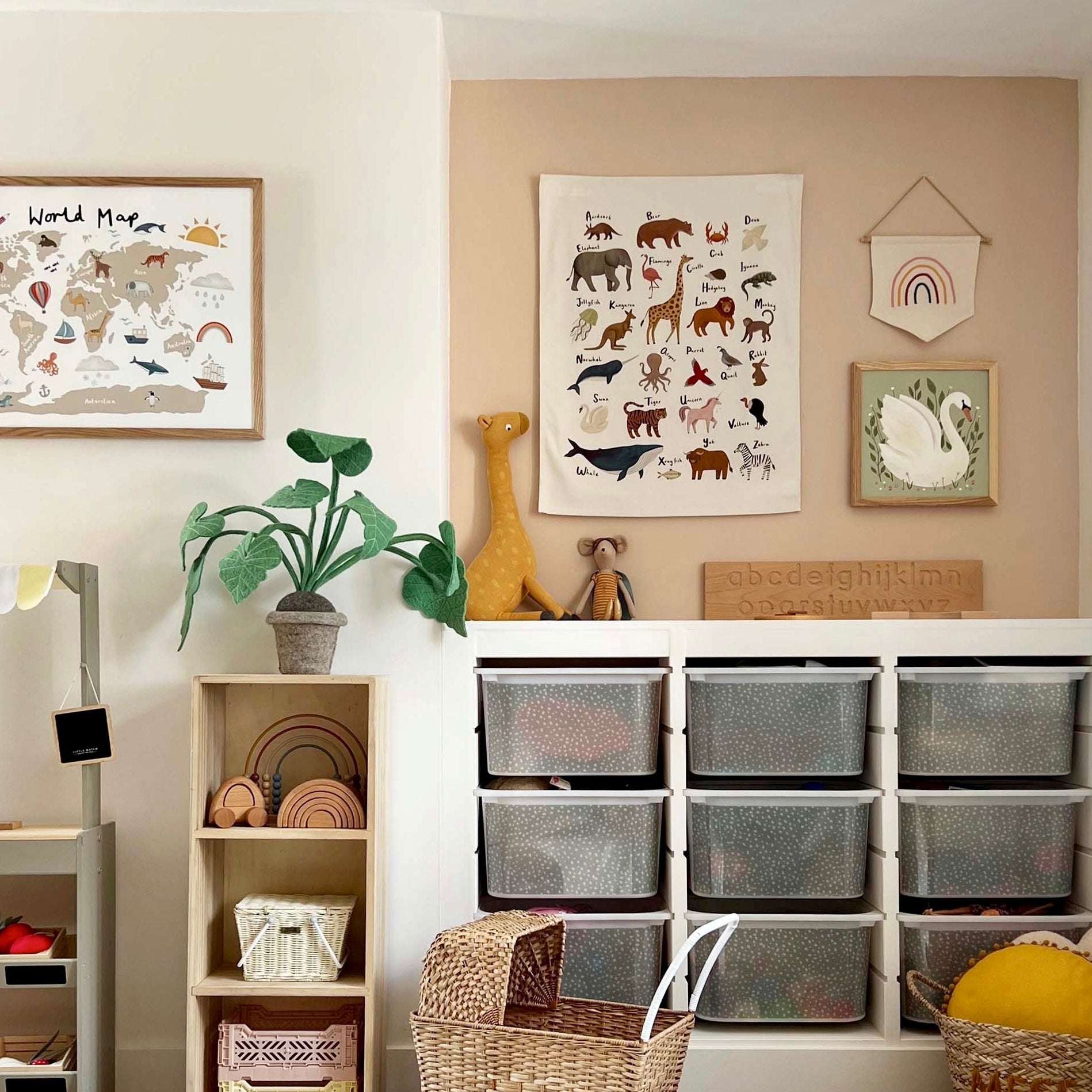 Kid of the Village Animal Alphabet Wall Hanging