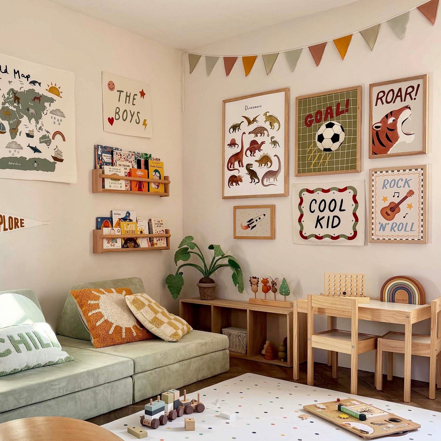 Kid of the Village Roar Tiger Art Print - Stone