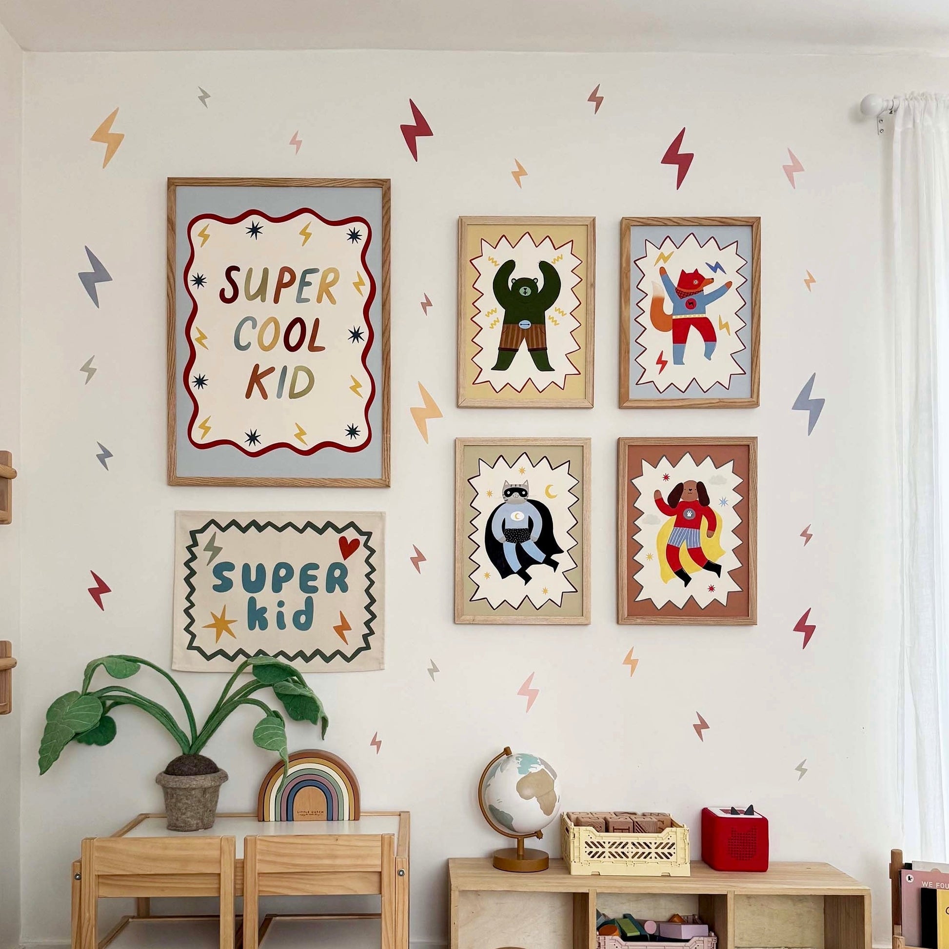 Kid of the Village Captain Woof Superhero Art Print