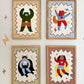 Kid of the Village Night Paw Superhero Art Print