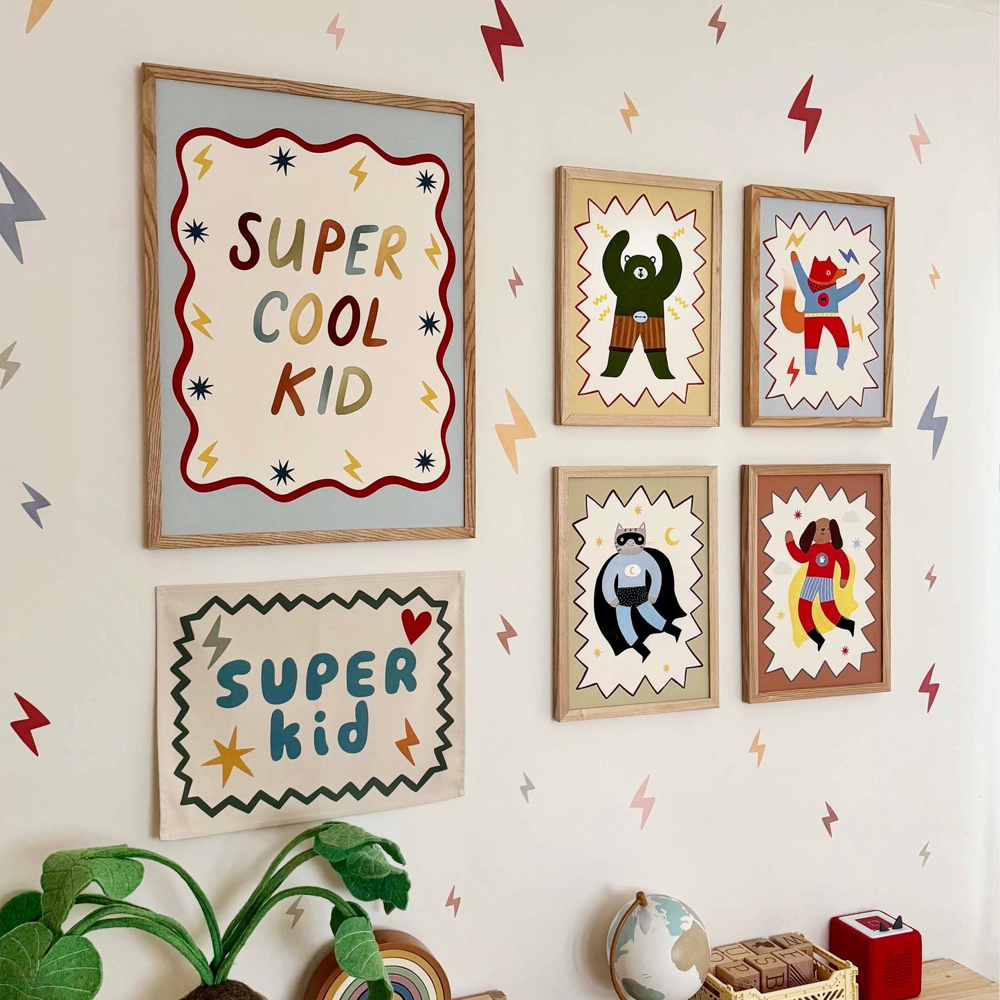Kid of the Village Mighty Cub Superhero Art Print