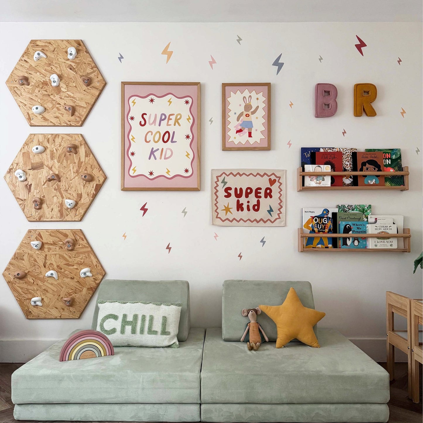 Kid of the Village Super Cool Kid Art Print - Pink