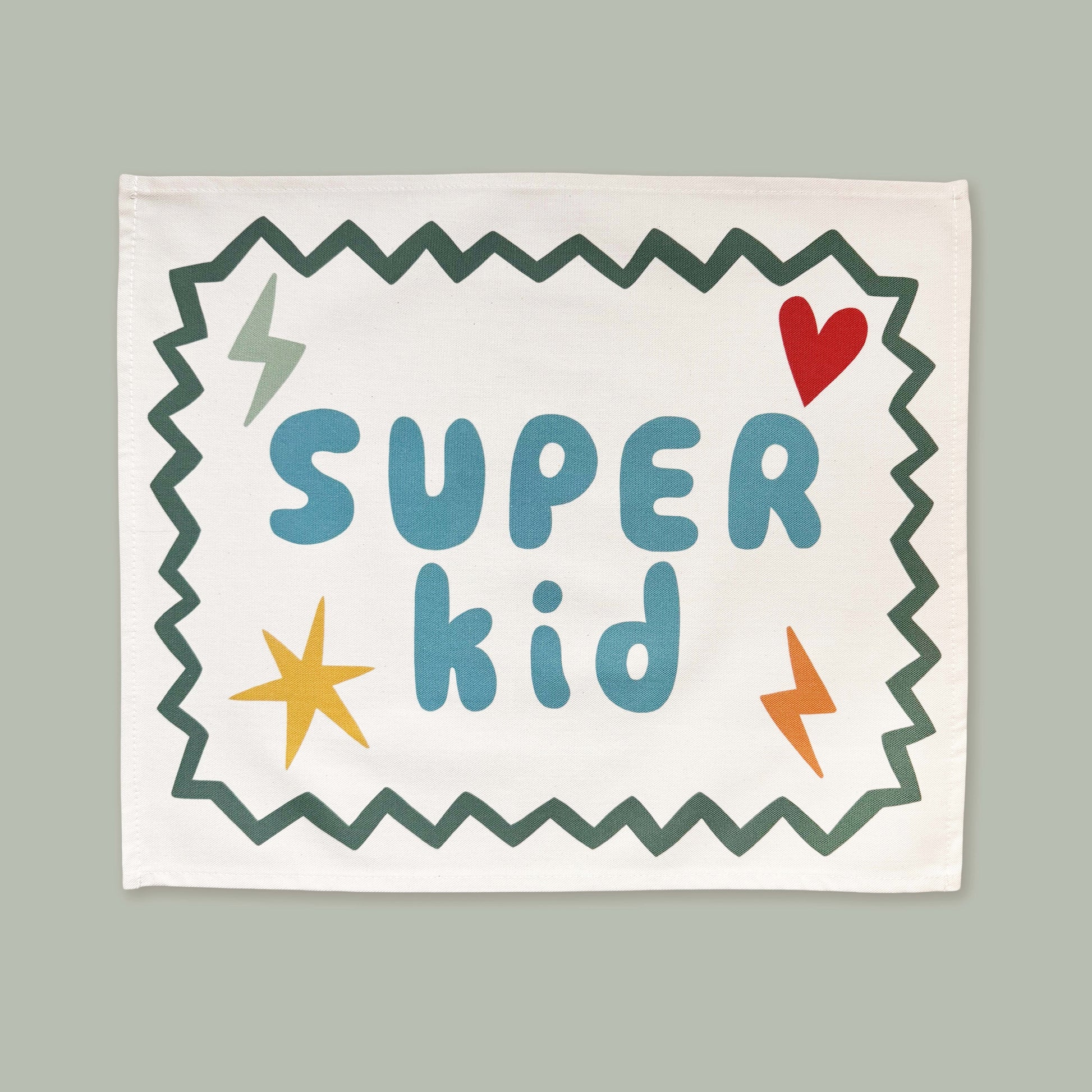Kid of the Village Super Kid Wall Banner - Blue