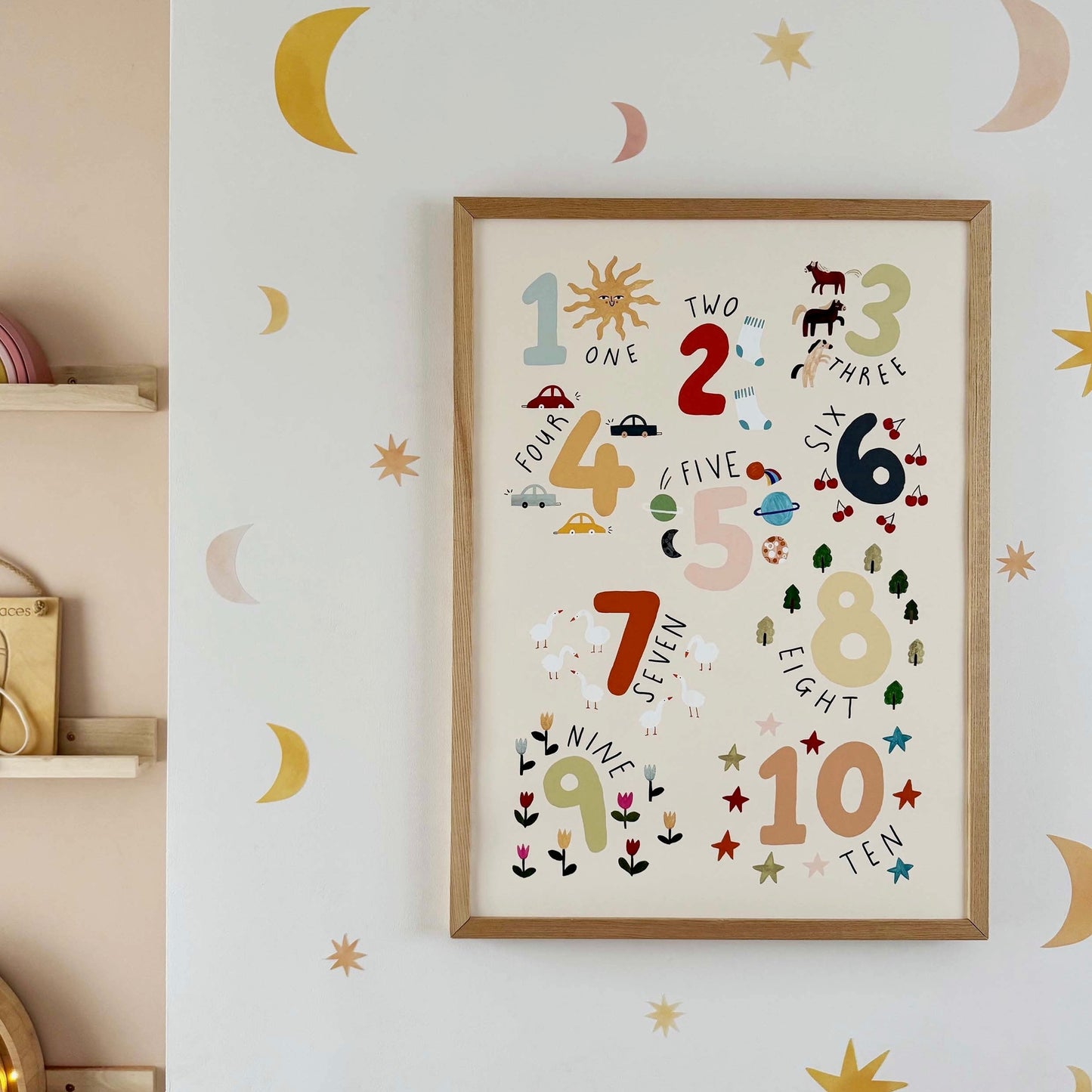 Kid of the Village Counting Art Print