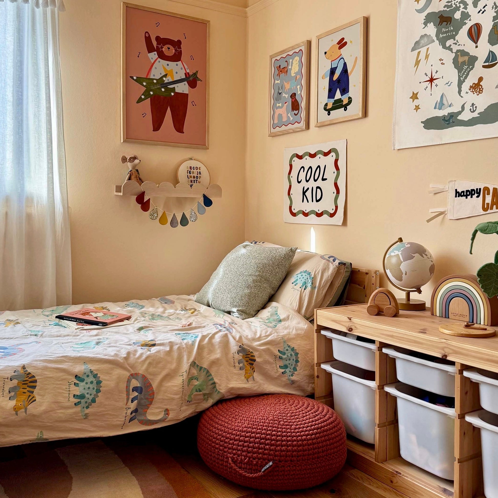 Kid of the Village Cool Kid Banner - Black