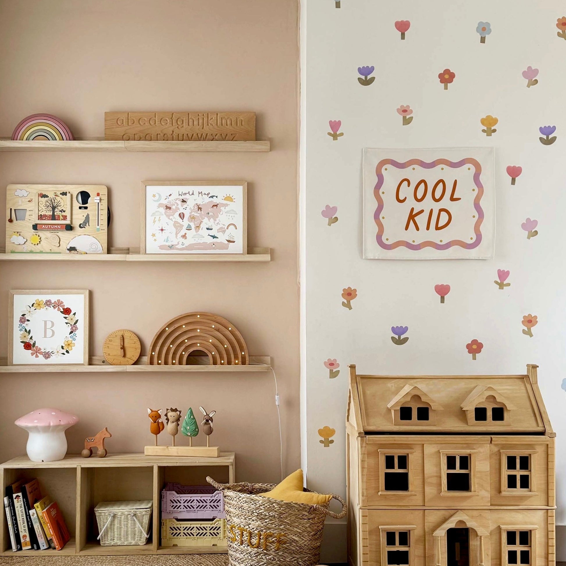 Kid of the Village Cool Kid Wall Banner - Orange