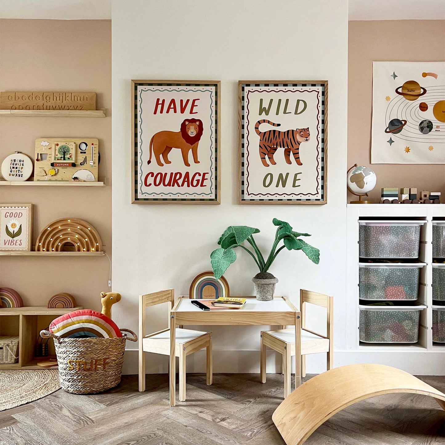 Kid of the Village Have Courage Art Print