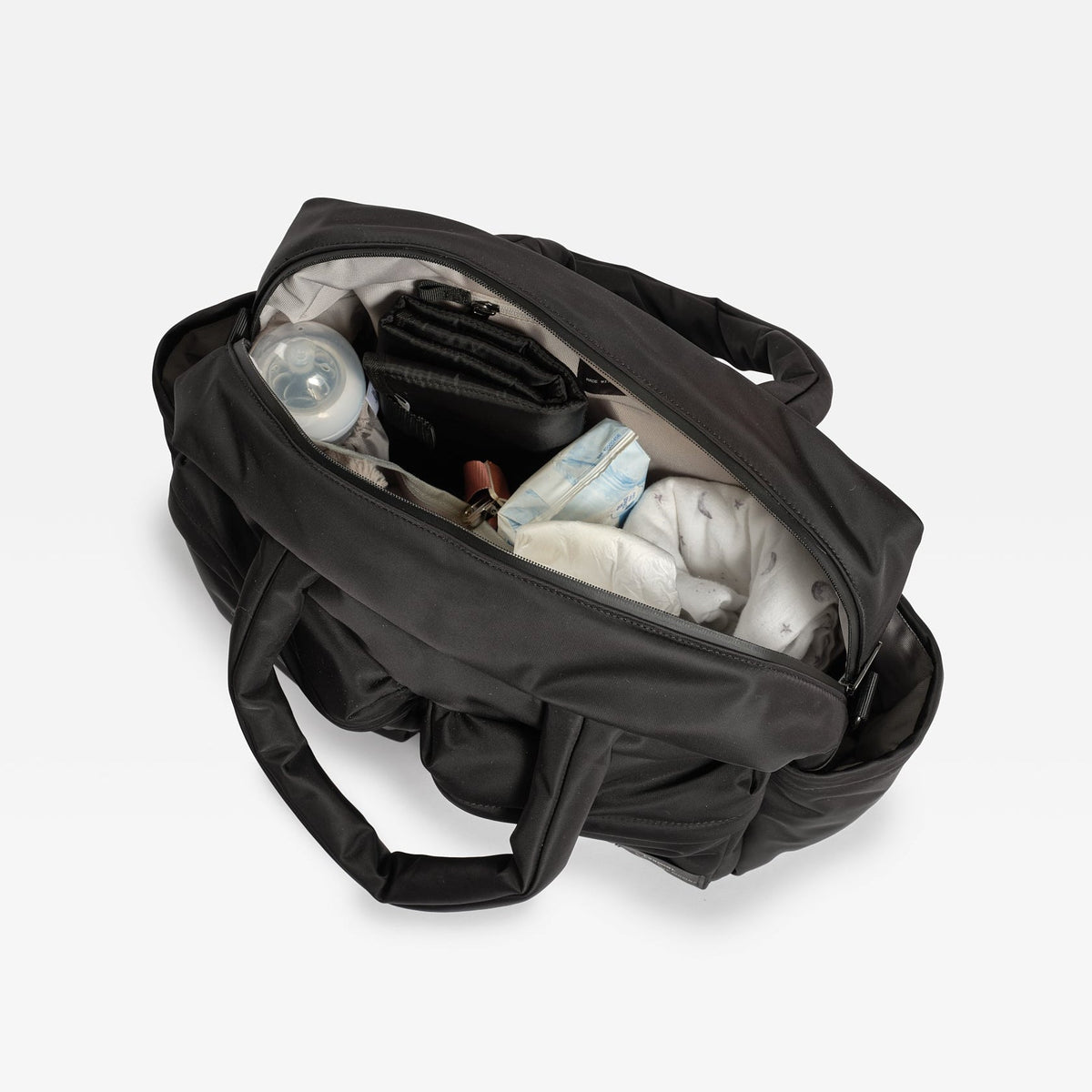 Finnsøn IRIS Eco Double Pocket Changing Bag with Changing Mat - Black