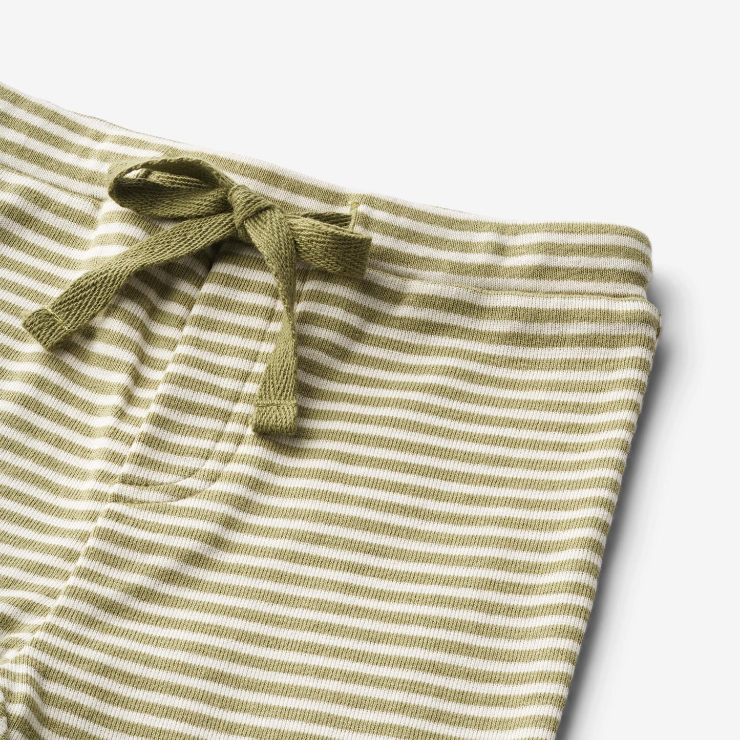 Wheat 'Manfred' Jersey Baby Pants - Sage Green Stripe