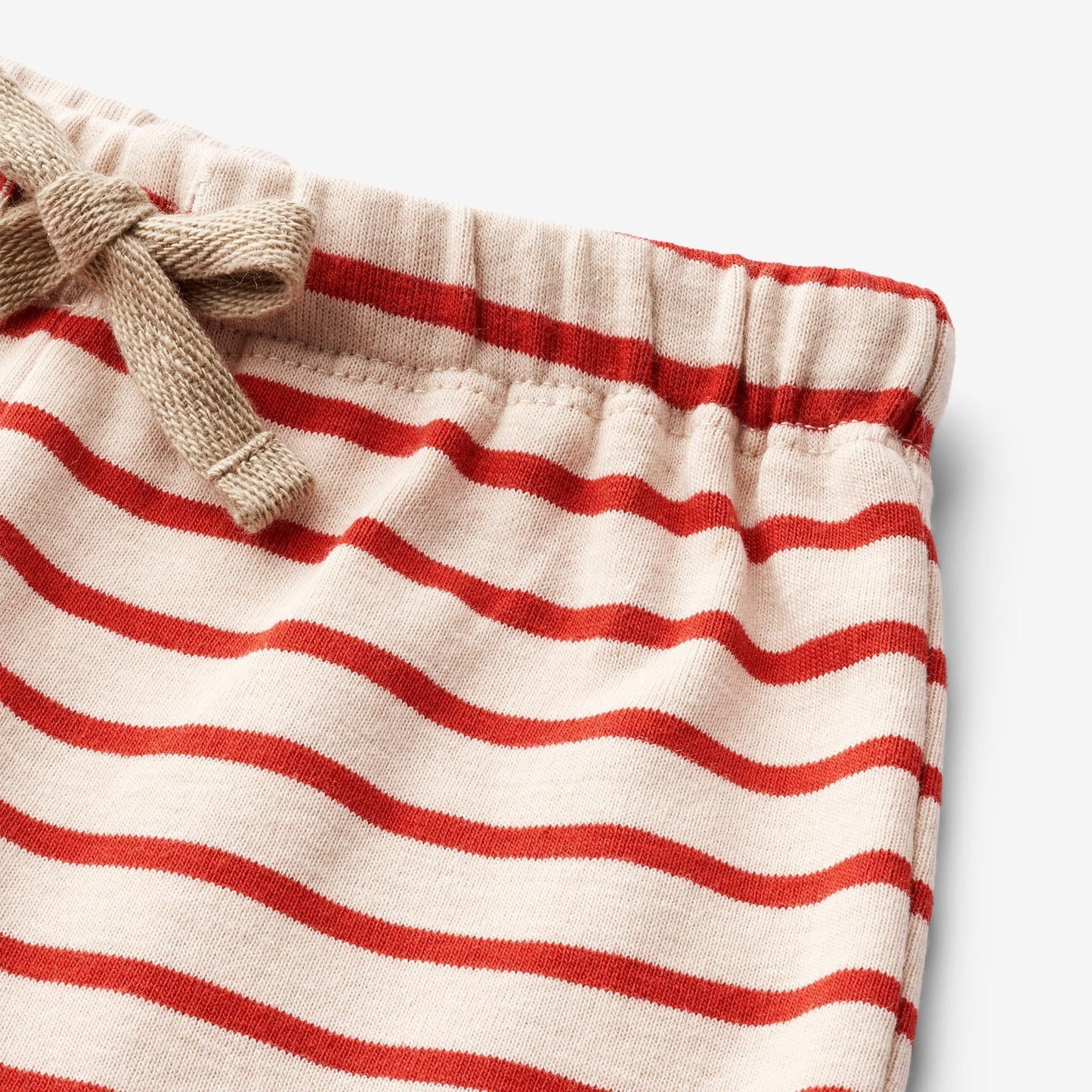 Wheat 'Vic' Jersey Baby Shorts - Red Stripe
