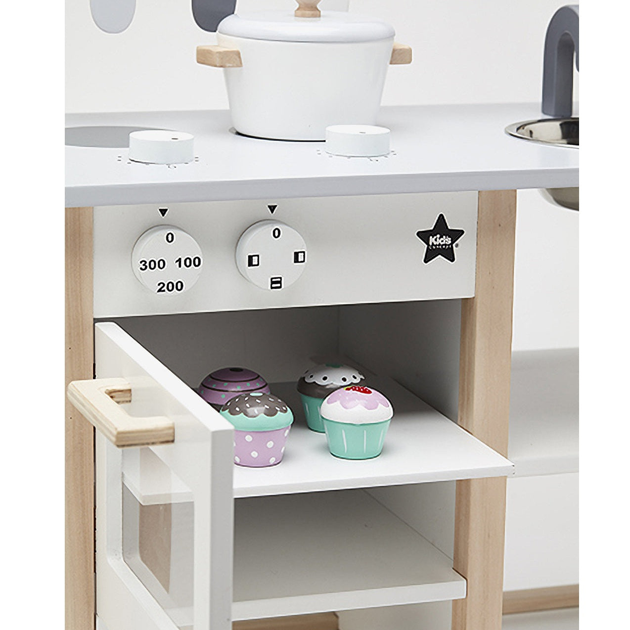 Kid's Concept Wooden Play Kitchen - White