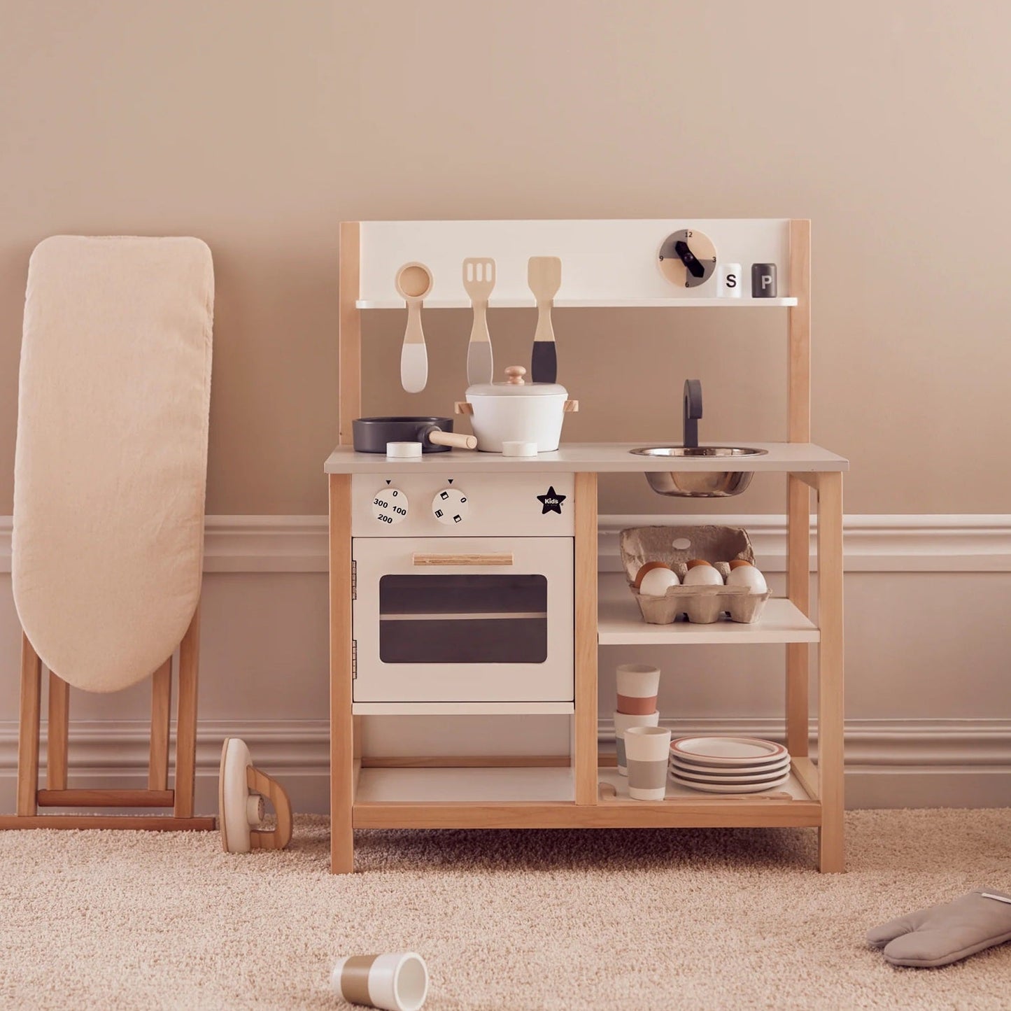 Kid's Concept Wooden Play Kitchen - White