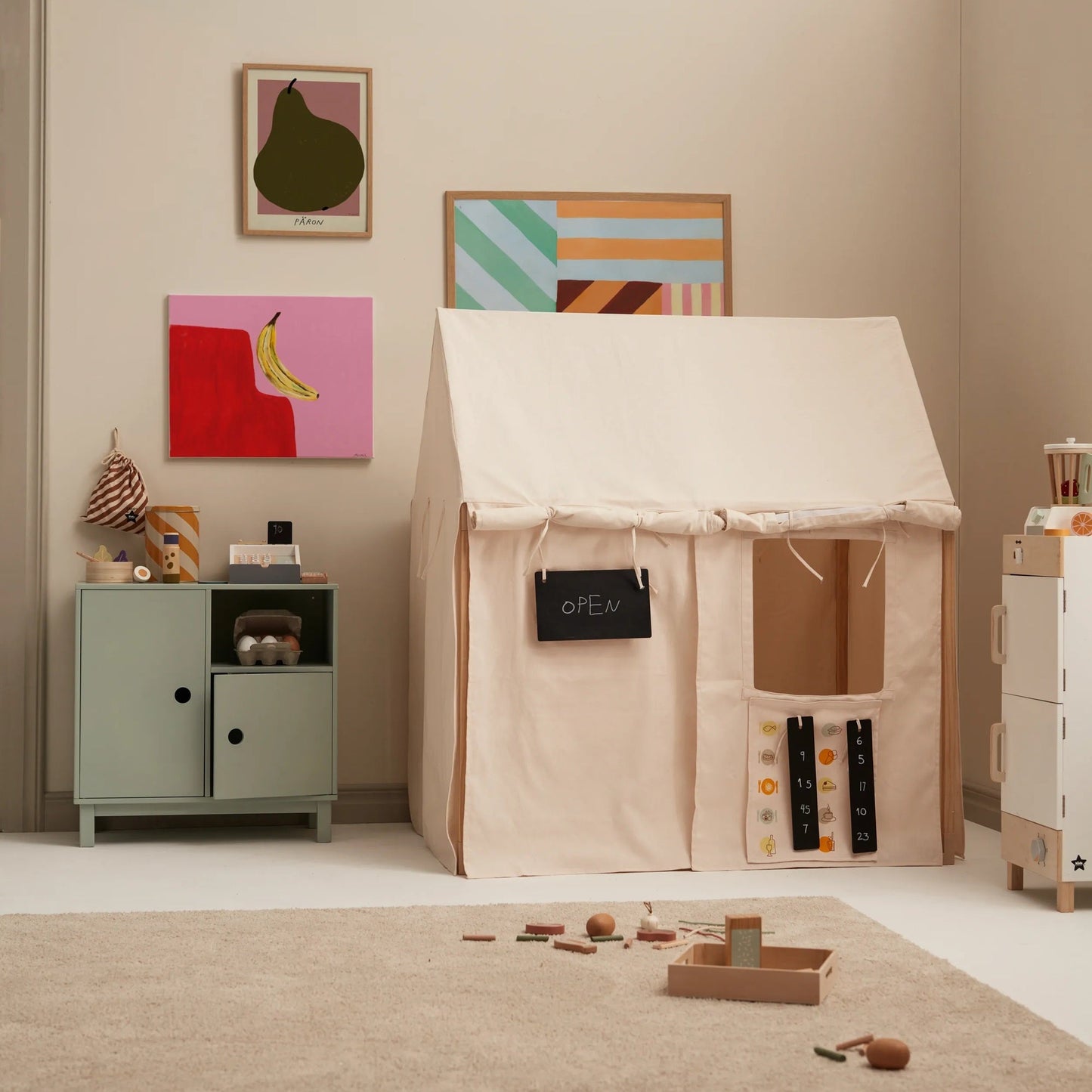 Kid's Concept House Play Tent - Off-White