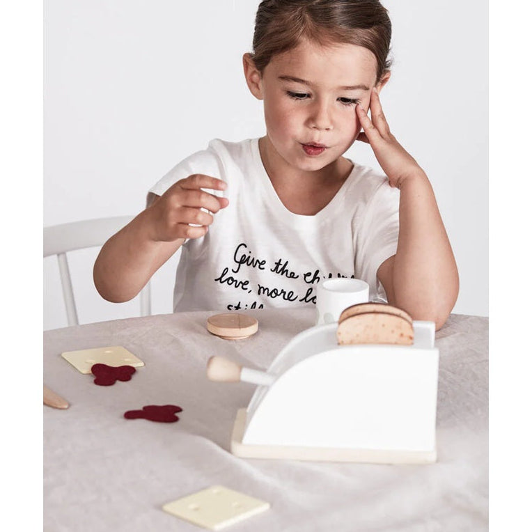 Kid's Concept Wooden Toy Toaster Set