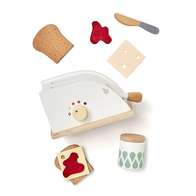 Kid's Concept Wooden Toy Toaster Set