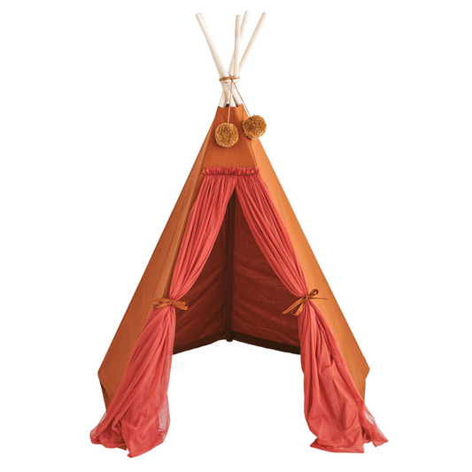 Minicamp Fairy Kids Teepee with Tulle - Cognac