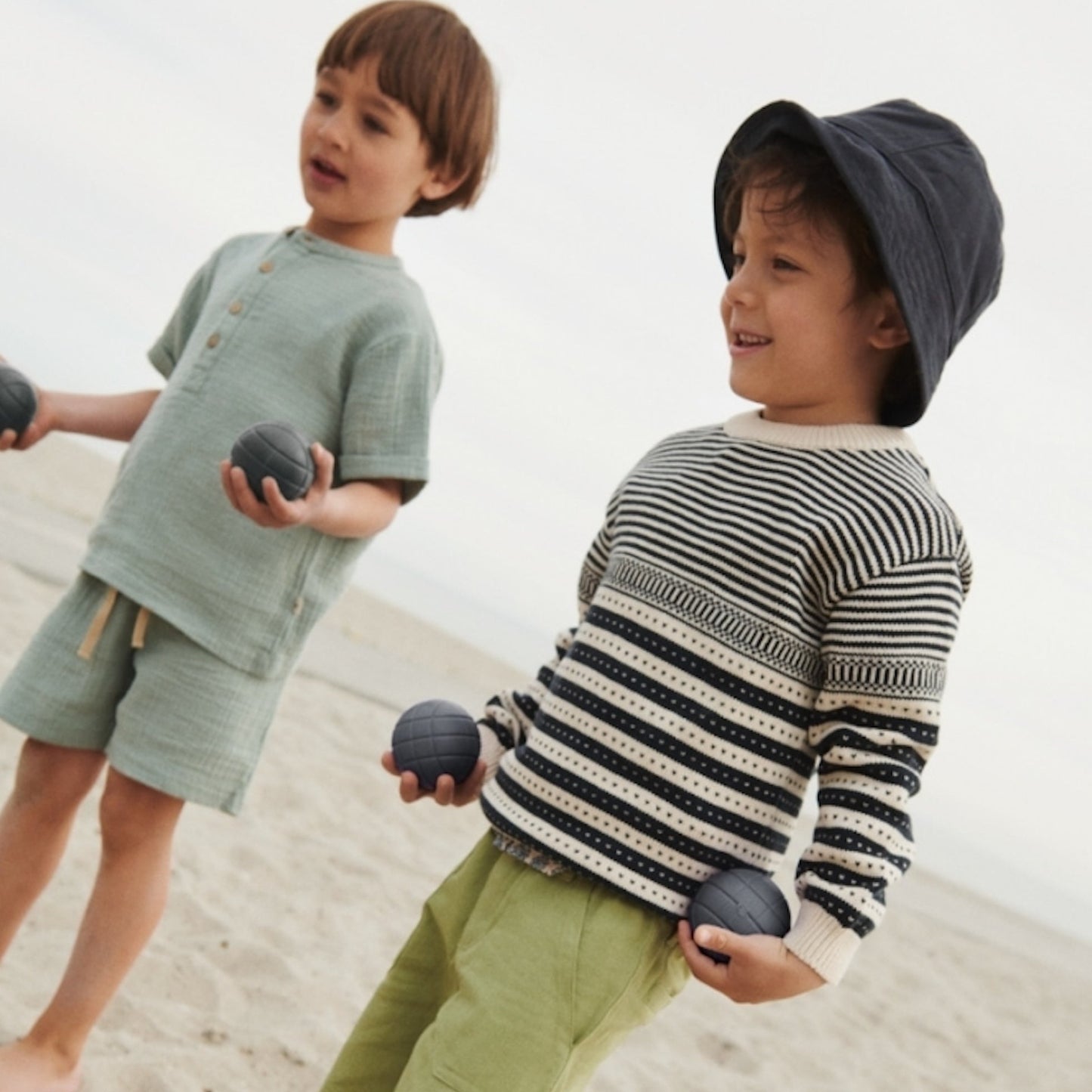 Wheat 'Janus' Children's Knit Pullover - Navy
