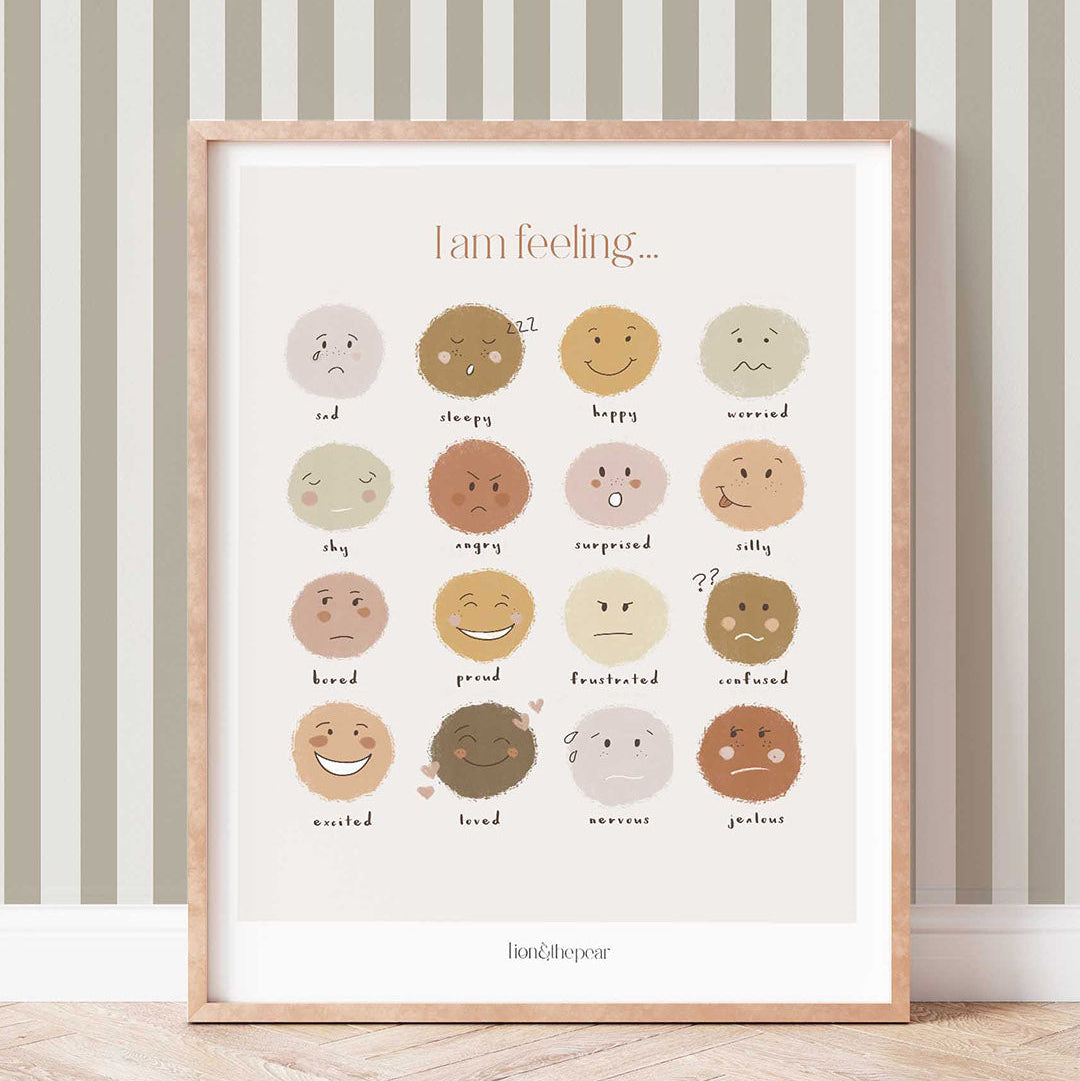 Lion & The Pear Big Little Feelings - Emotions Art Print