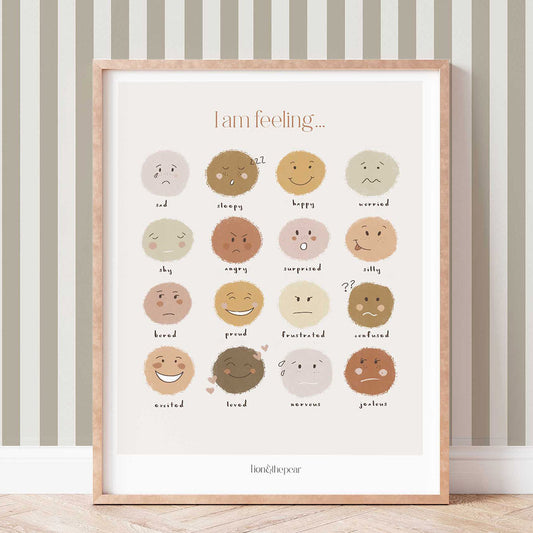 Lion & The Pear Big Little Feelings - Emotions Art Print