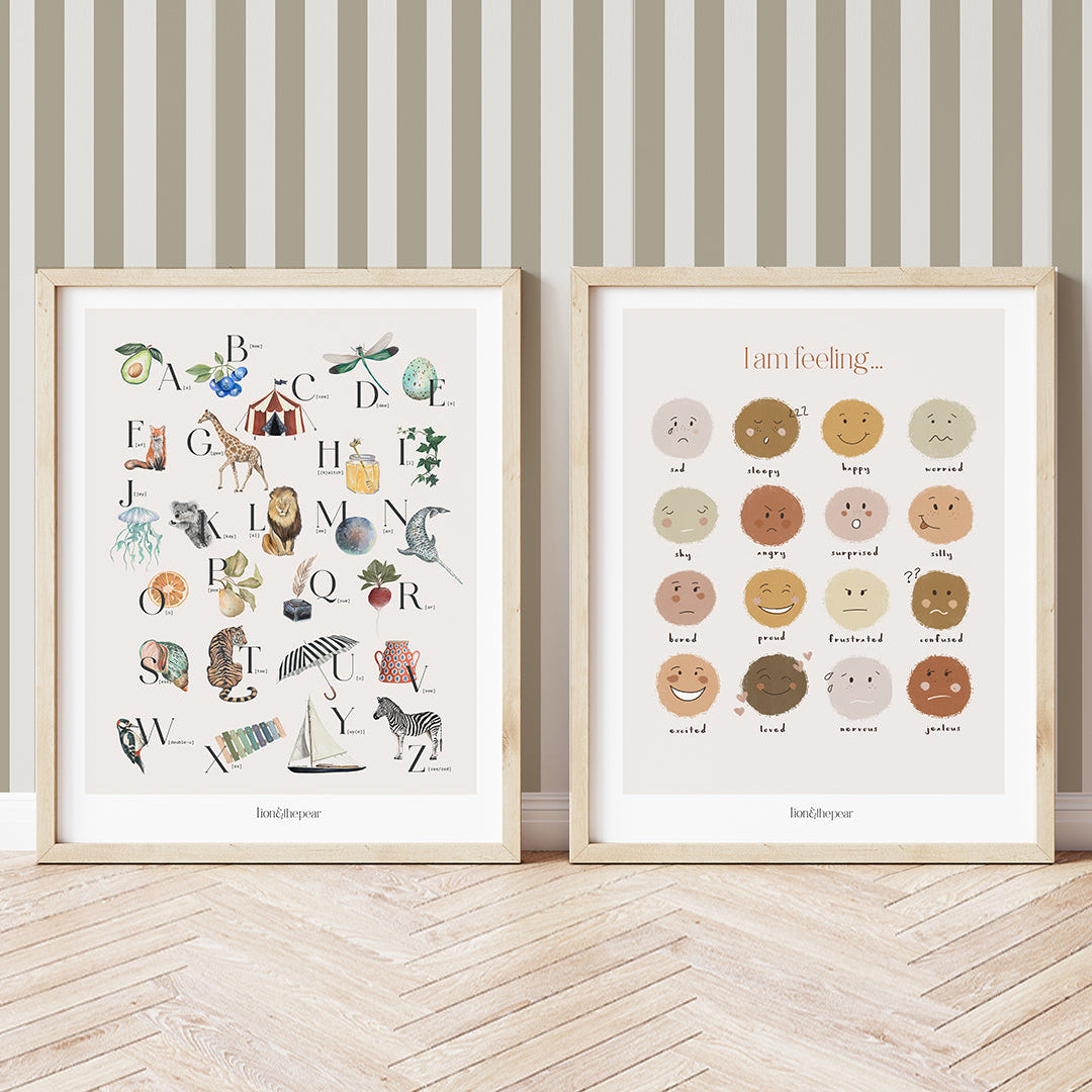 Lion & The Pear Big Little Feelings - Emotions Art Print