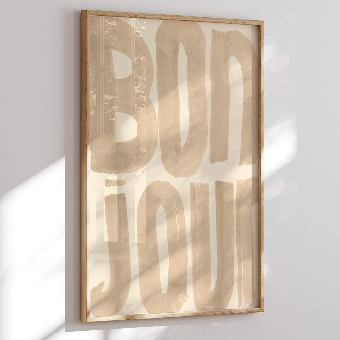 Lion & The Pear 'Bonjour' Art Print