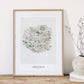 Lion & The Pear Cheltenham Street - Map Art Print