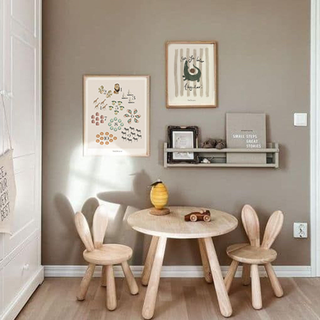 Lion & The Pear Count With Me - Numbers Art Print